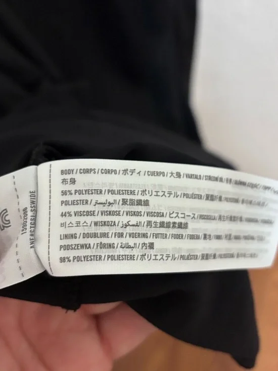 Abercrombie & fitch black satin midi dress - Picture 5 of 8